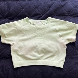 Light Green Cropped shirt